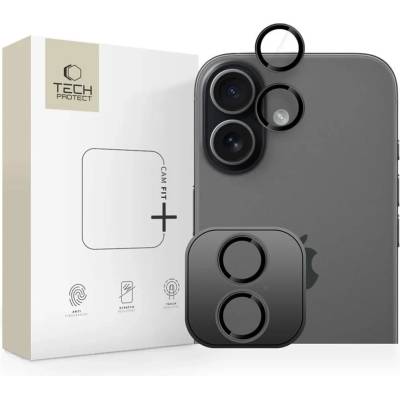 Tech-Protect camring fit+ iphone 17 ЧЕРЕН КАПАК ЗА КАМЕРА (5906302319176)