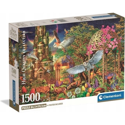 CLEMENTONI FANTASY ZAHRADA V LESE 1500 dílků