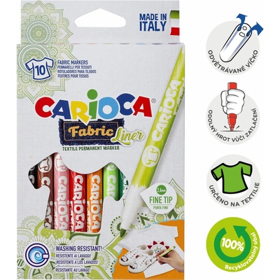 Carioca Fabric Liner 10 ks na textil