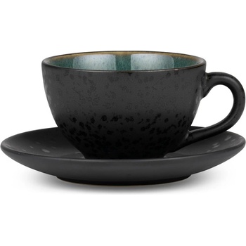 Bitz Зелена/черна керамична чаша за капучино 240 ml Gastro Green/Black - Bitz (821344)