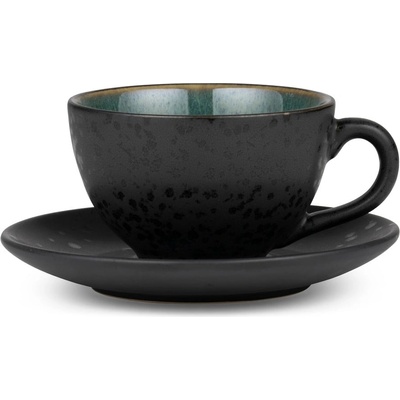 Bitz Зелена/черна керамична чаша за капучино 240 ml Gastro Green/Black - Bitz (821344)