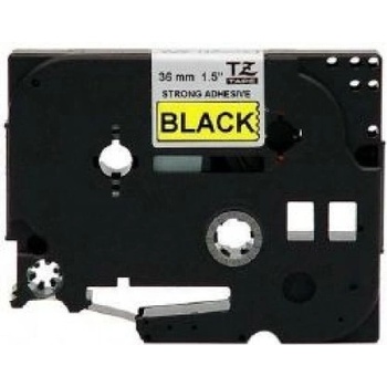 Pro Brother Съвместима лента с Brother TZ-S661/TZe-S661, 36mm x 8m, екстра лепило черен печат/жълт фон (TZe-S661)