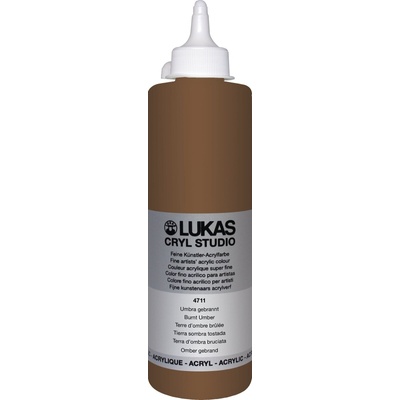 LUKAS Cryl Studio Plastic Bottle АКРИЛНА боя Burnt Umber 500 ml 1 бр (747110500)
