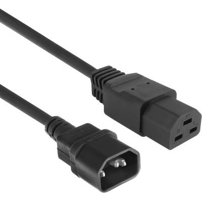 ACT захранващ кабел c14 (мъжки) - c21 (женски), 1 м, черен, ak5370 (ak5370)