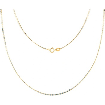 SAVICKI Синджирче Savicki 1, 6 мм: двуцветно злато, 585, плочка