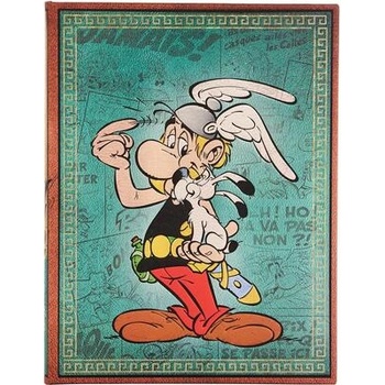 Paperblanks Тефтер Asterix the Gaul, Ultra, широки редове, твърда корица, 72 листа (PB9697-9)