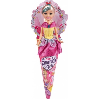 Zuru Víla Sparkle Girlz s křídly v kornoutku zelená