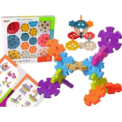 mamido Konštrukčné Bloky Snehové Vločky s 52 ks