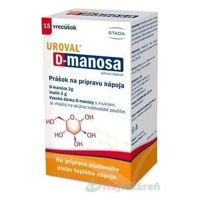 Stada Uroval D-manosa prášek pro přípravu nápoje 15 sáčků