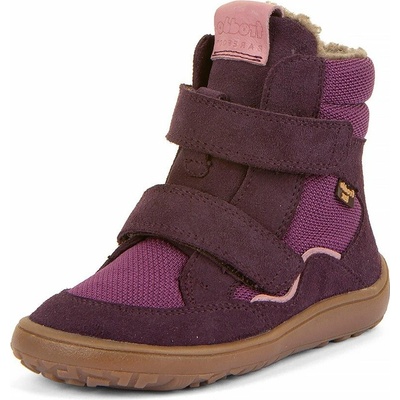 Froddo dívčí zimní barefoot boty TEX WINTER purple