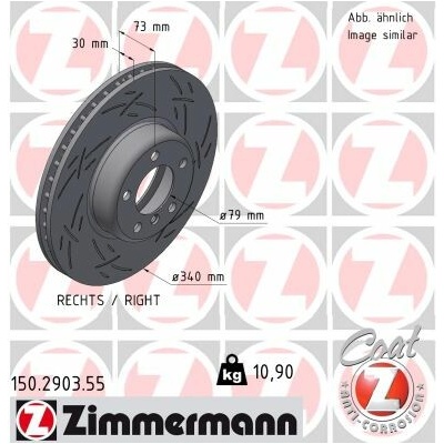 Brzdový kotúč ZIMMERMANN 150.2903.55 (150290355)