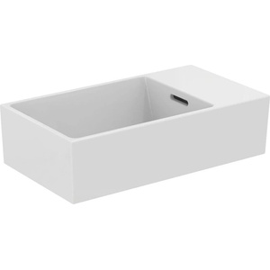 Ideal Standard Atelier Extra стенен умивалник, лъскаво бял, 45 см с десен преливник (T392401)