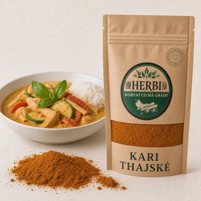 Herbi Kari thajské aromatická exotická zmes na ázijské jedlá 50 g