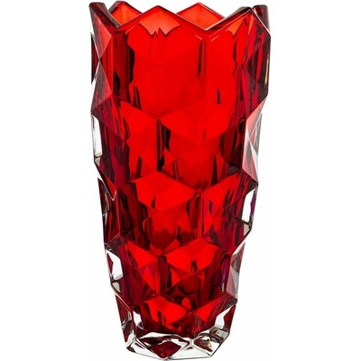 Crystal Bohemia KRIŠTÁĽOVÁ VÁZA BOHEMIA LUNAR RED 280MM