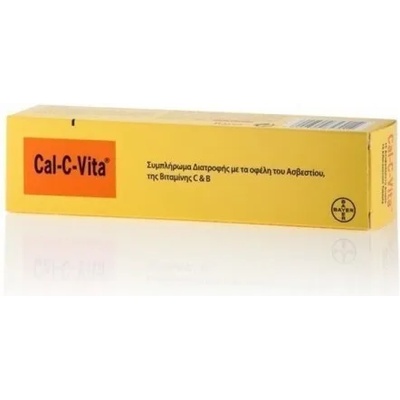 Bayer Хранителна добавка Калций, витамин B и C, Bayer Cal-C-Vita, 15eff. tabs