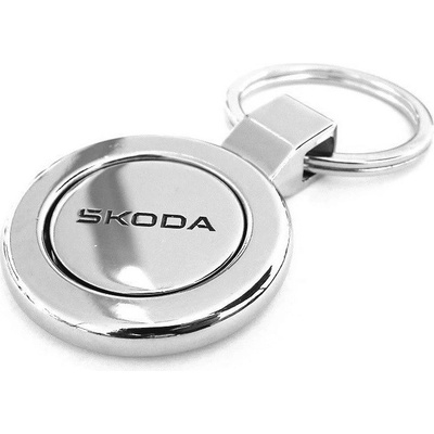 Přívěsek na klíče Škoda Auto s žetonem do vozíku originál