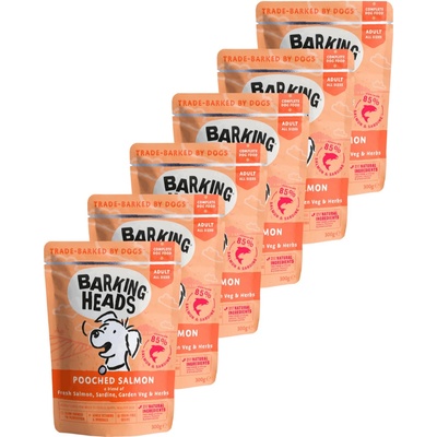 Barking Heads Adult Pooched Salmon Grain Free 6 x 300 g