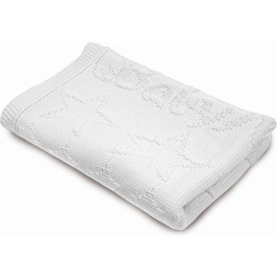 Baby Matex - Одеало плетено бяло 75/100