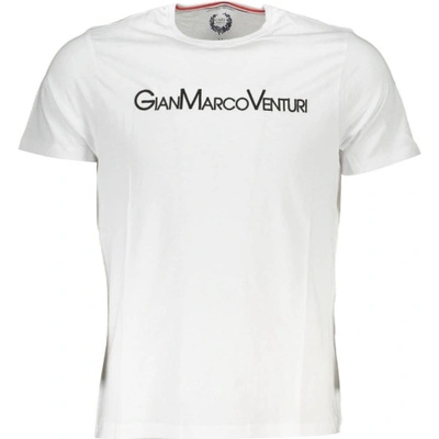 Gian marco venturi Мъжка тениска с къс ръкав gian marco venturi, Цвят Бял (au00665p-calimero_bianco_whiteblack)