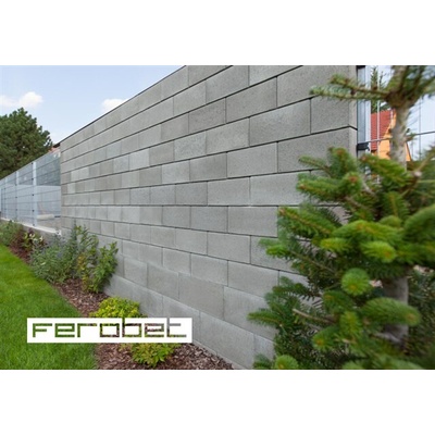 FEROBET Plotová tvárnice STANDARD - 39*19,5*19cm - Přírodní