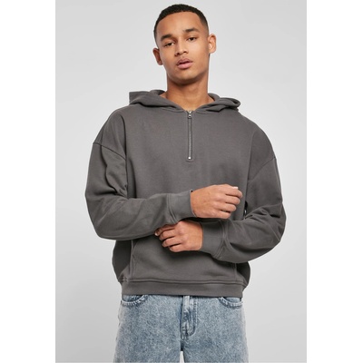 Urban Classics Мъжки суичър с качулка и цип в сиво Urban Classics Zip Hoody unionbeigeUB-TB5501-02457 - Черен, размер M