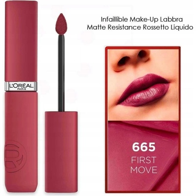 L'Oréal Paris Matná hydratační rtěnka Infaillible Matte Resistance Lipstick 665 First Move 5 ml
