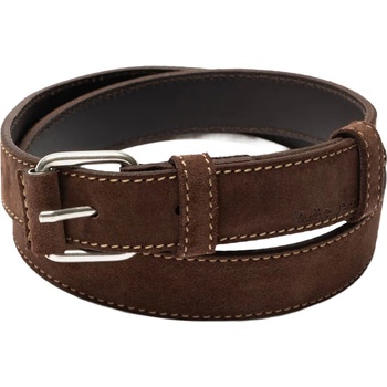 Pásek Dwayne Dark Brown Suede
