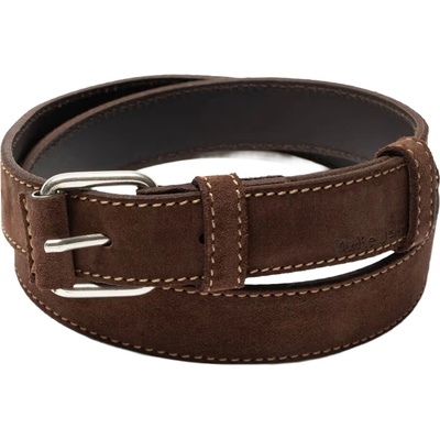 Pásek Dwayne Dark Brown Suede