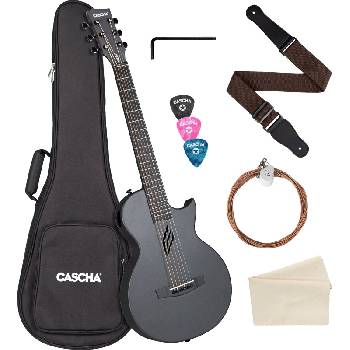 Cascha Carbon Fibre Acoustic Guitar Black Matte Фолк китара