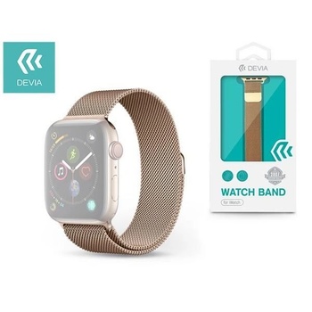 DEVIA Стоманена каишка DEVIA Delux Milanese Loop 44мм. , Gold (ST325090) (ST325090)