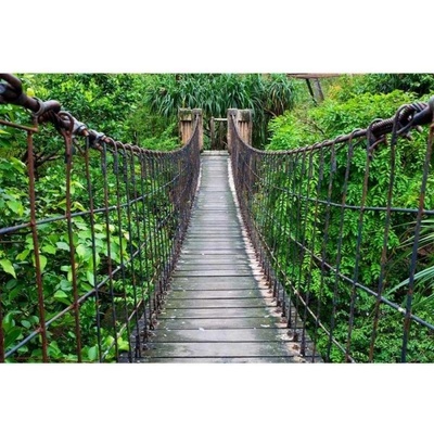 DIMEX ART Флизелинов фототапет мост в гората 375 x 250 см