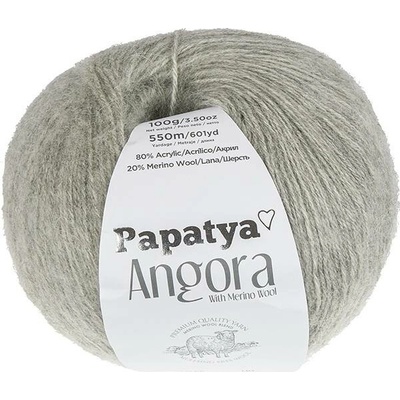 Bellatex Příze ANGORA MERINO Šedá 100 g, 550 m