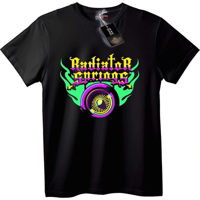 NOONEBRAND Тениска Радиаторно Колело - 7XL, Black