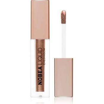 NOBEA Metal Liquid Eyeshadow течни очни сенки цвят Coffee #E04 4ml