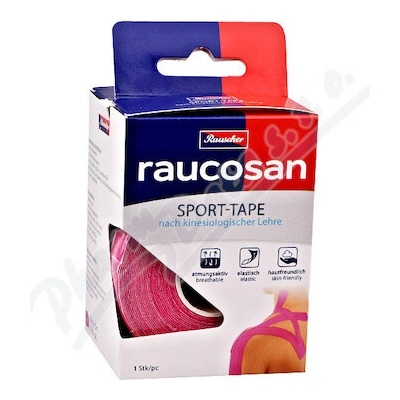 Raucosan KinesioTape ružová 5 cm × 5 m