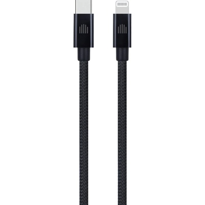 Cable USB-C to Lightning Nylon Textile 0, 25m - Black (DV120004)
