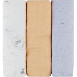 KikkaBoo Kikkaboo Комплект 3 бр муселинови пелени 75х75 см Seally Me (31103010099)
