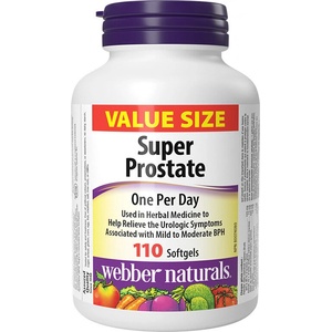 Webber Naturals Супер Простате - Грижа за простатата и мъжкото здраве, 110 софтгел капсули (3935 wn)