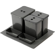 Paradox SeparoxEPAROX Odpadkový kôš do zásuvky 16 L + 2 x 8 L / Antracit