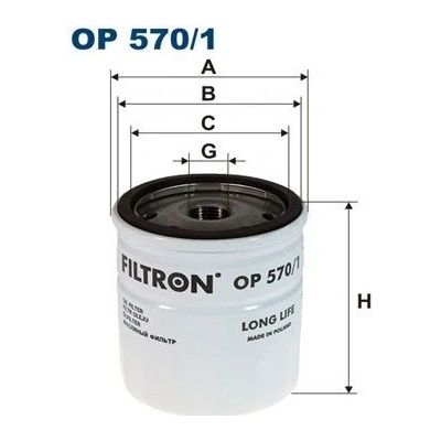 FILTRON Olejový filter OP 570/1