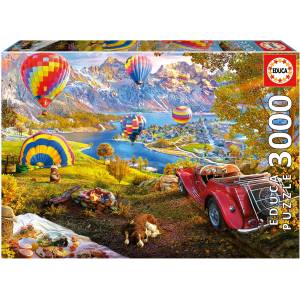 Educa Пъзел Educa от 3000 части - Долина с балони (EDU19947)