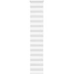 vidaXL Зеброва щора бял 40x200 см ширина на плата 35, 9 см полиестер (4014769)