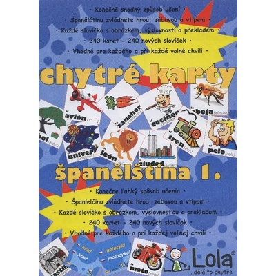 Chytré karty Španělština slovíčka 1