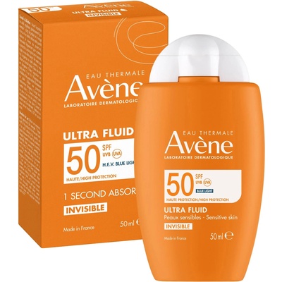 Avène Sun Слънцезащитен флуид за лице Invisible, SPF50, 50 ml