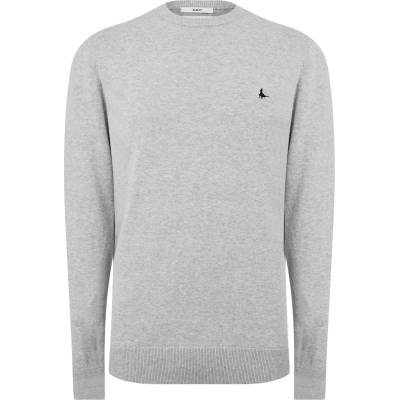 Jack Wills Пуловер Jack Wills Seabourne Crew Neck Logo Jumper - Lt Ash Mrl