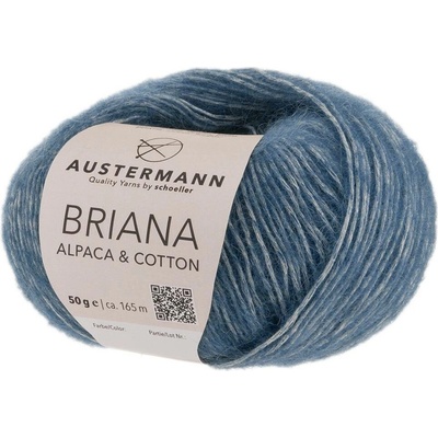 Austermann BRIANA Alpaca & Cotton - 51% alpaka, 49% bavlna - Ručně pletací příze Barva: 007 JEANS