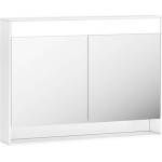 RAVAK Step - Огледален шкаф MC, 100x74x15 см, 2 врати, със LED осветление, лъскаво бяло X000001421 (X000001421)