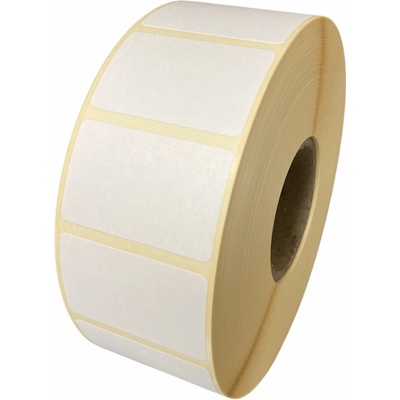 32 00025 - Etiketa 45 mm x 20 mm, Papier, Biela, Dutinka 76 mm, 4000 ks/kotúč, Permanentné lepidlo, Priemer kotúča 143 mm