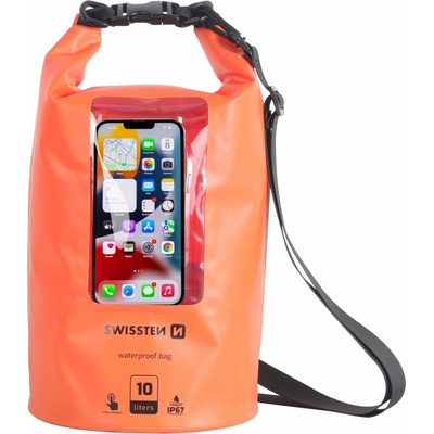 Pouzdro SWISSTEN vodotěsné plovoucí 10litrů pro smartphone IP67 Oranžové