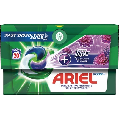 Ariel gélové tablety +Touch of Lenor Amethyst 20 PD